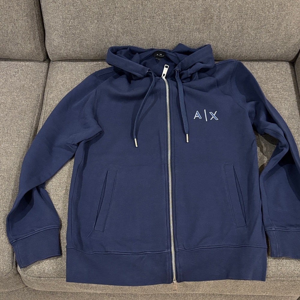 Armani Exchange Black Sweatshirt with A|X Logo